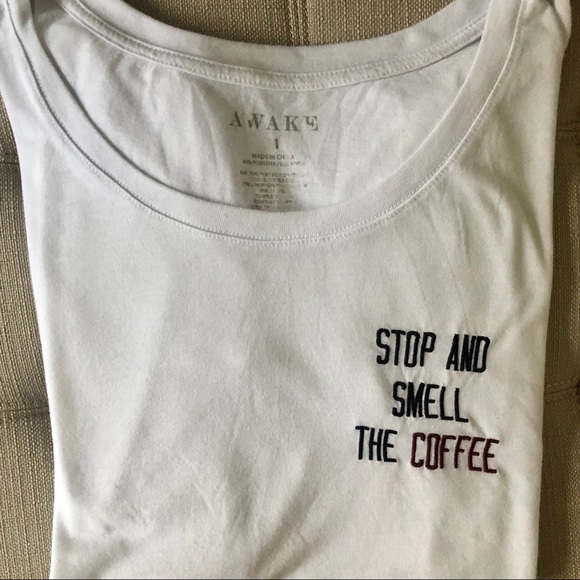 Awake Tops - Stop & Smell the Coffee Tee